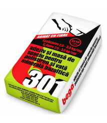 Adeziv si masa de spaclu pentru polistiren si vata bazaltica Bega 301, 25 kg